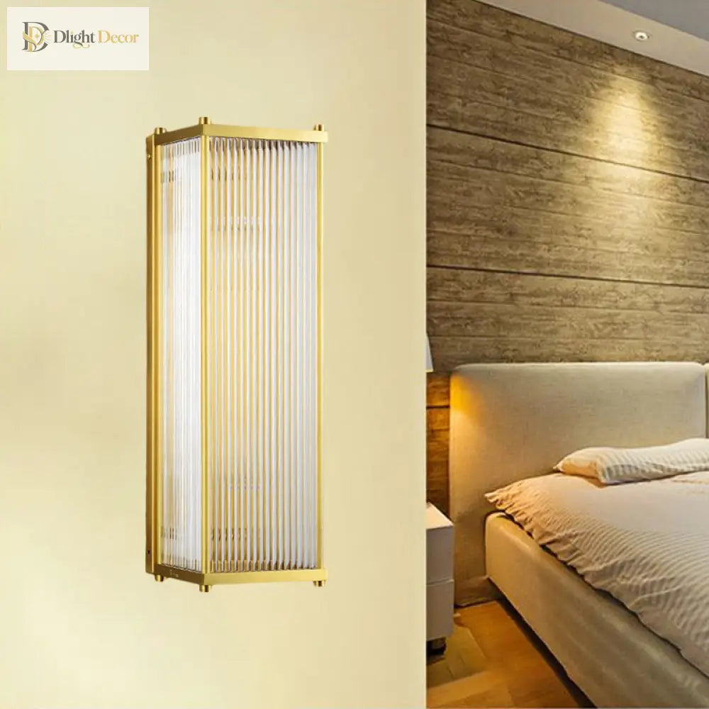 Nevaeh Modern Crystal Cuboid Wall Sconce: Light Up Your Space With Grace
