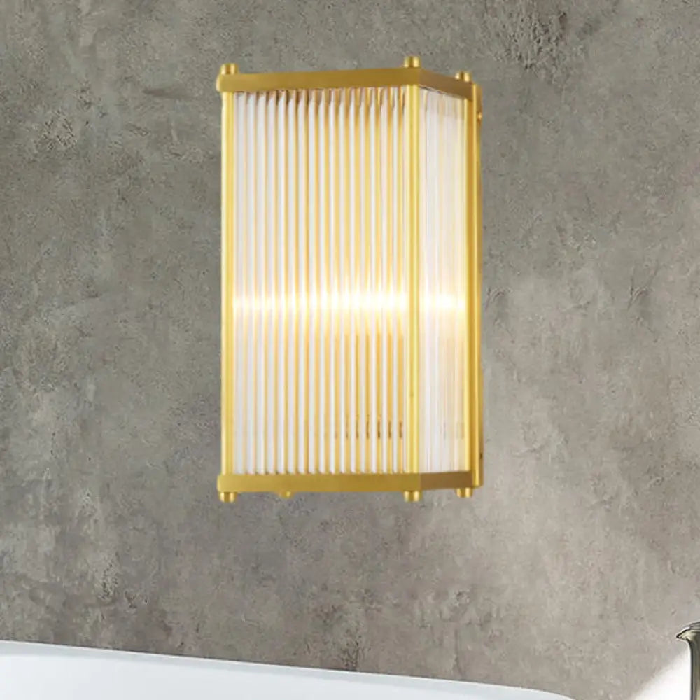 Nevaeh Modern Crystal Cuboid Wall Sconce: Light Up Your Space With Grace Gold / 12’