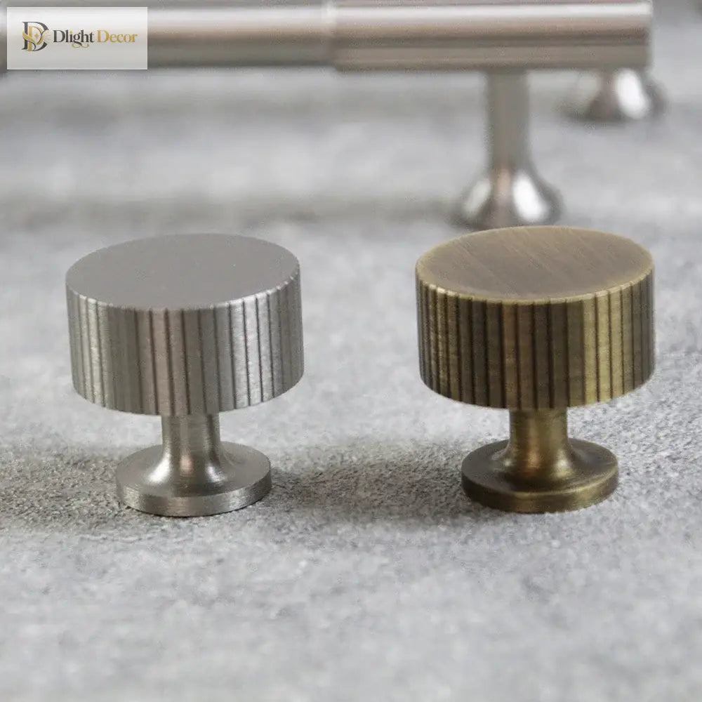 Nickel Brass Art Deco Kitchen Cabinet Knobs and T-Bars – Brushed Silver Drawer Pulls and Wardrobe Handles Handles