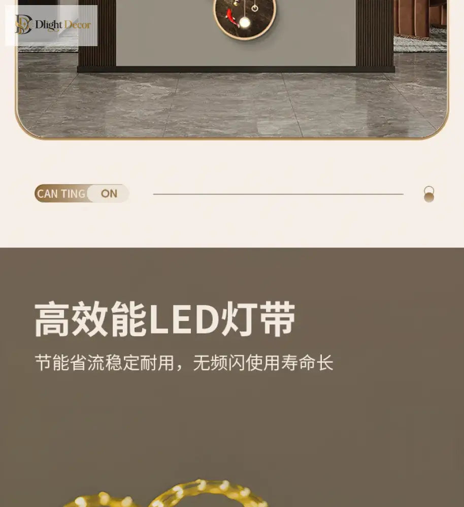 Dlight Decor Nine Fish Clock Wall Light Mural Wall Art