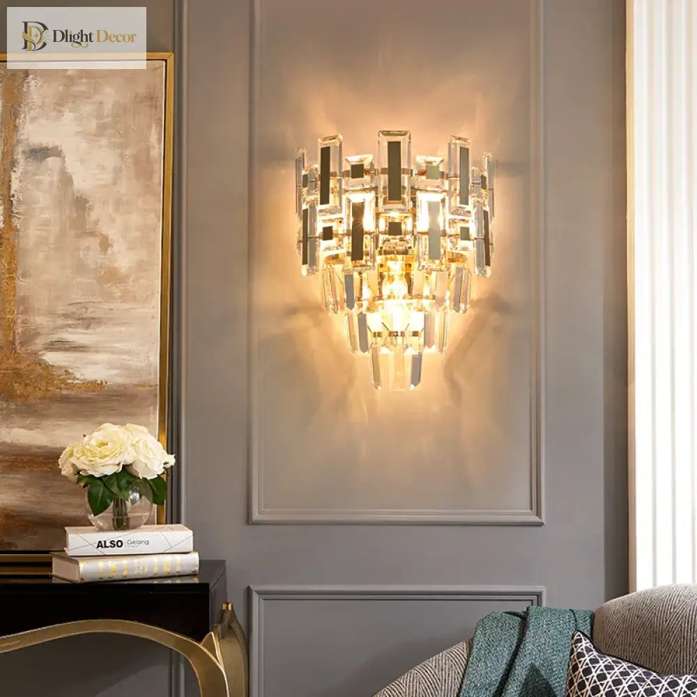 Nora’s Crystal Light Luxury Wall Lamp - Elegance For Your Living Spaces Wall Lamp