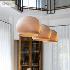 Nordic Round Ball Wooden Pendant Light - Simple And Creative Lighting For Living Room Bedroom