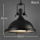 Nora Retro Metal Pendant Light – configuration option 7