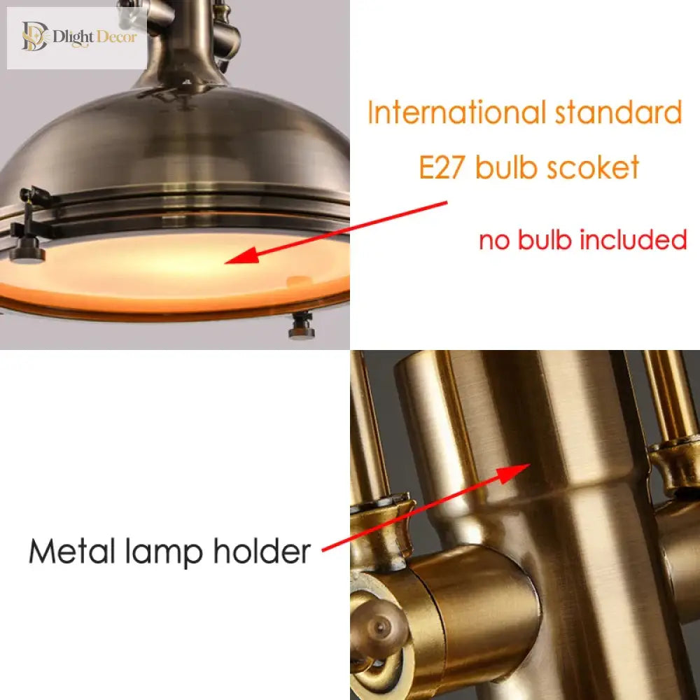 Nora Retro Metal Pendant Light – product view 6