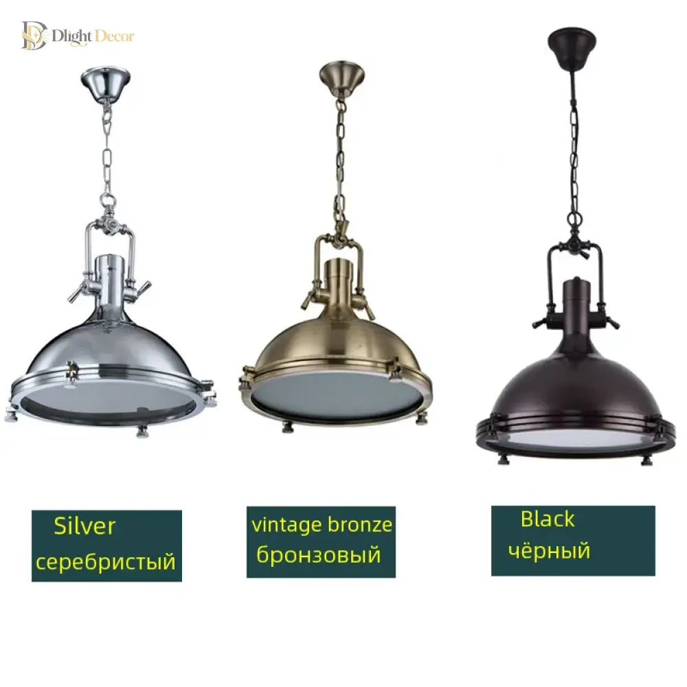 Nora Retro Metal Pendant Light – product view 5