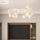 Nordic Linear Glass Pendant Chandelier – product view 6