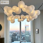 Nordic Linear Glass Pendant Chandelier – product view 3