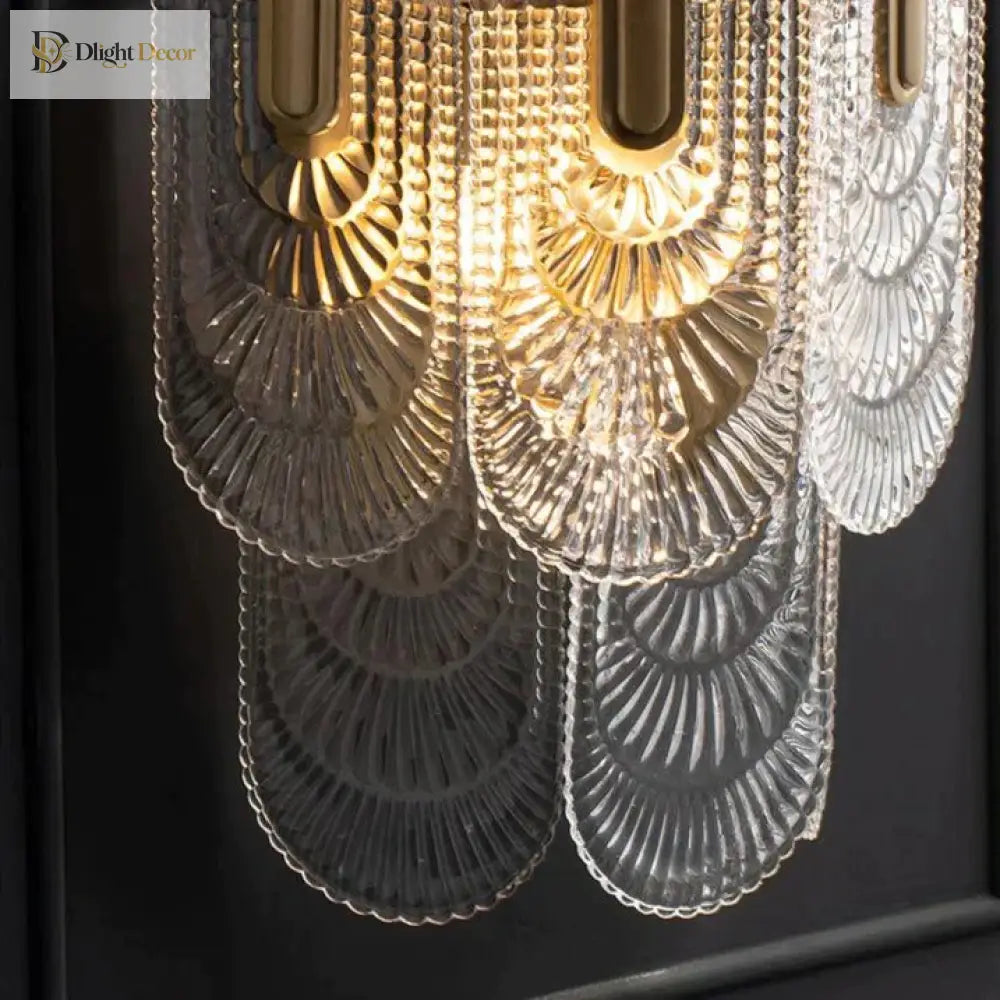 Nordic Light Luxury Creative Bedroom Bedside Copper Wall Lamp Lamps