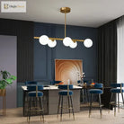 Nordic White Glass Ball Pendant Lamp - Versatile Lighting For Living Rooms Bedrooms Kitchens And
