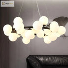 Nordic White Glass Ball Pendant Lamp - Versatile Lighting For Living Rooms Bedrooms Kitchens And