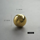 Nordic Handmade Brass Hammered Cabinet Handles – High-End Pulls for Drawers Wardrobes and Kitchen Furniture Ball Large