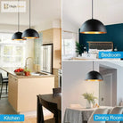 Nordic Retro Industrial Black Ceiling Pendant Lamp - Perfect For Restaurant Dining Table And Bar