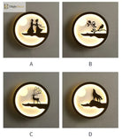 Dlight Decor Nordic Character Glow Wall Lamp Wall Art