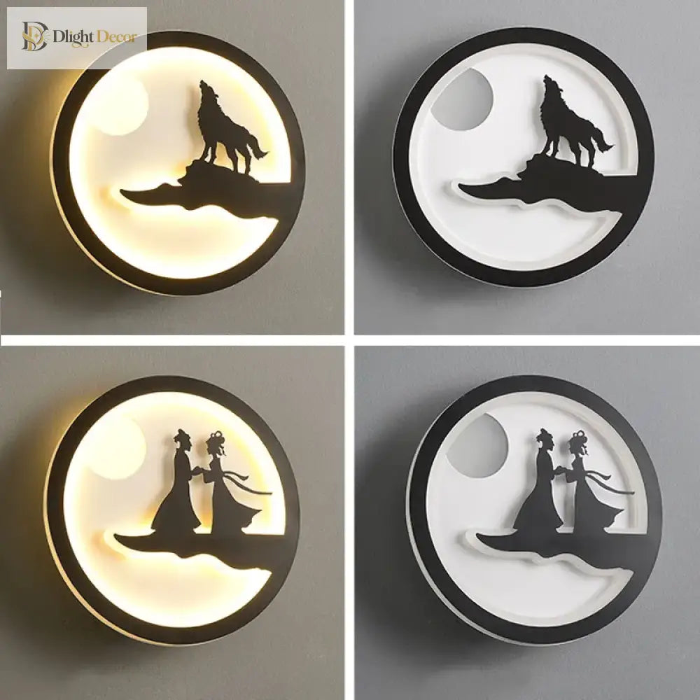 Dlight Decor Nordic Character Glow Wall Lamp Wall Art