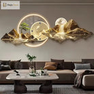 Dlight Decor Nordic Silent LED Wall Clock Light Wall Art