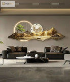 Dlight Decor Nordic Silent LED Wall Clock Light Wall Art