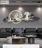 Dlight Decor Nordic Silent LED Wall Clock Light Wall Art