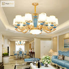 Modern Nordic Ceramic Crystal Chandelier - A Minimalist Lighting Fixture For Living Rooms Dining