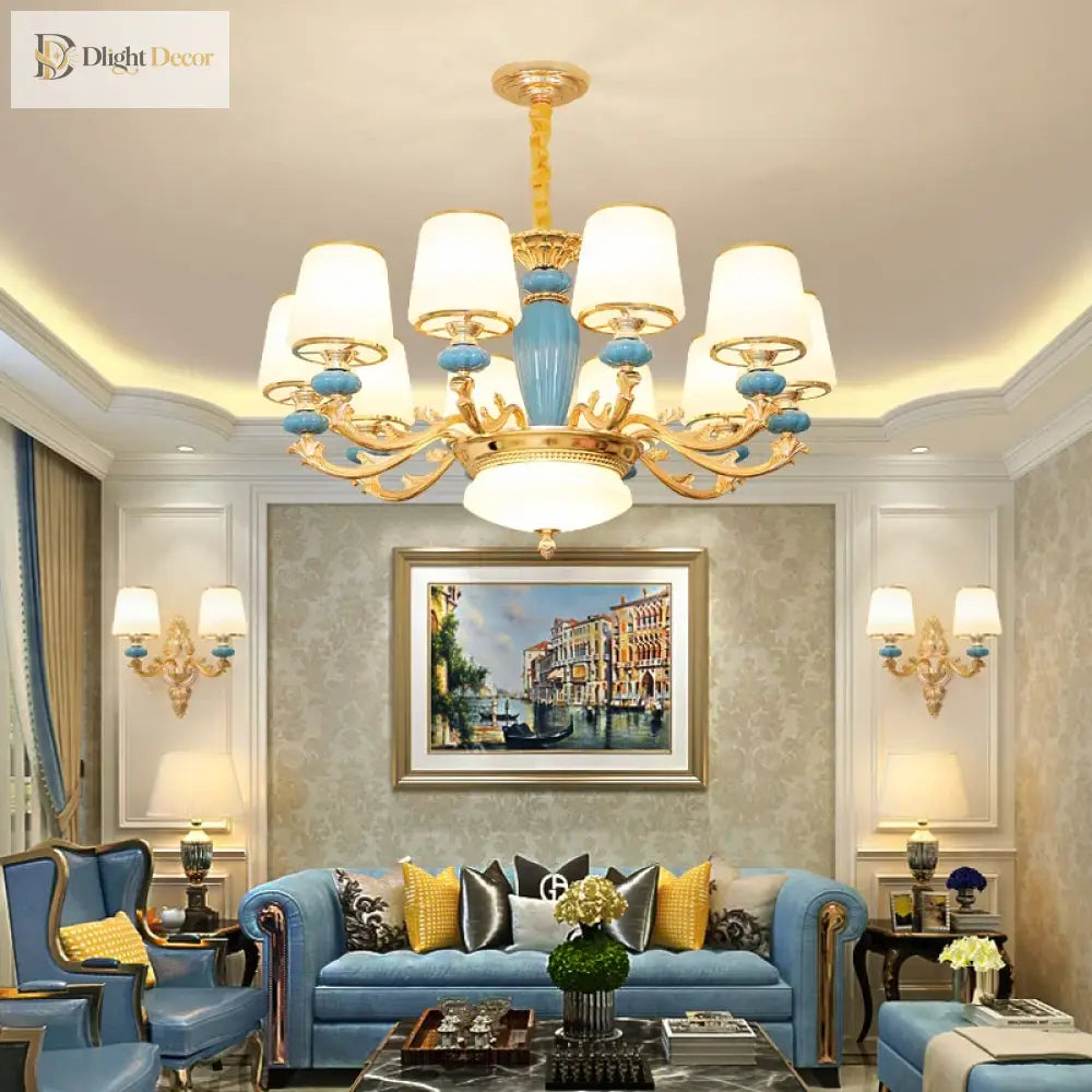 Modern Nordic Ceramic Crystal Chandelier - A Minimalist Lighting Fixture For Living Rooms Dining