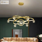 Nordic Minimalist Chandelier - Starlit Elegance For Dining Bedroom And Living Spaces Pendant Lights
