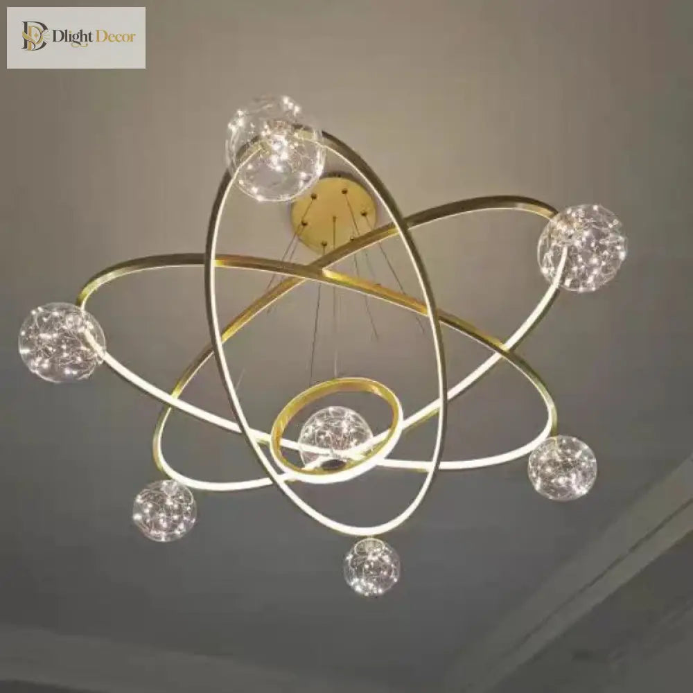 Nordic Minimalist Chandelier - Starlit Elegance For Dining Bedroom And Living Spaces Pendant Lights