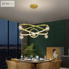 Nordic Minimalist Chandelier - Starlit Elegance For Dining Bedroom And Living Spaces Pendant Lights