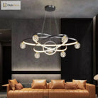 Nordic Minimalist Chandelier - Starlit Elegance For Dining Bedroom And Living Spaces Pendant Lights