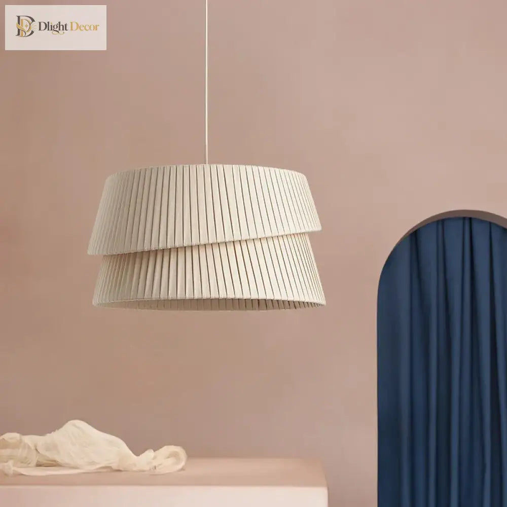 Nordic Minimalist Handmade Fabric Pendant Lamp - Warm And Romantic Lighting For Living Rooms