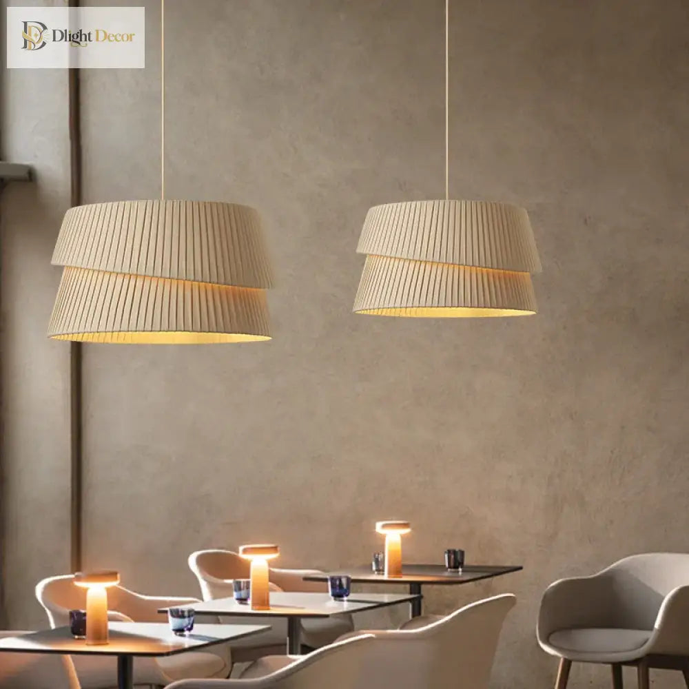 Nordic Minimalist Handmade Fabric Pendant Lamp - Warm And Romantic Lighting For Living Rooms
