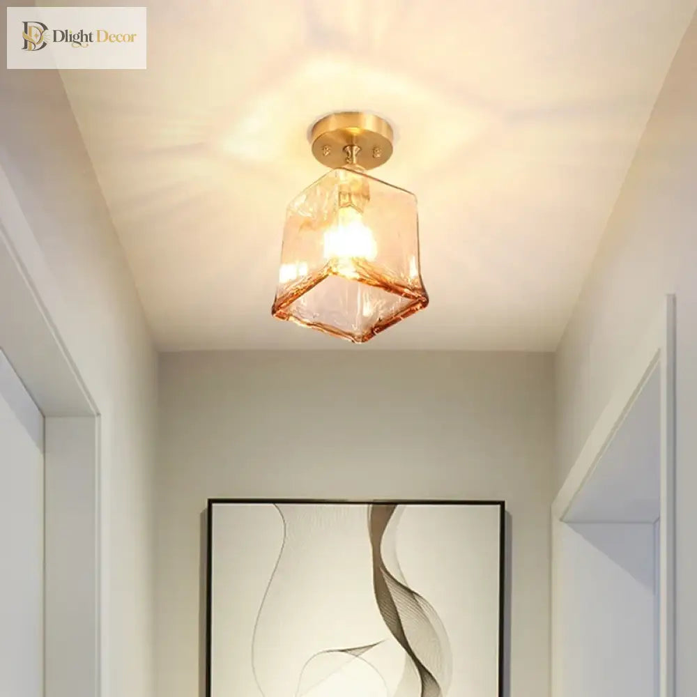 Nordic Creative Cup Ceiling Light For Dining Room Bedroom Hallway Entrance Balcony Kitchen Lamp