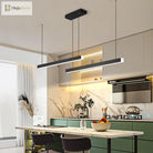 Creative Nordic Word Long Dining Table Lamp - Modern Chandelier For Rooms Bars And Offices Pendant