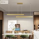 Creative Nordic Word Long Dining Table Lamp - Modern Chandelier For Rooms Bars And Offices Pendant