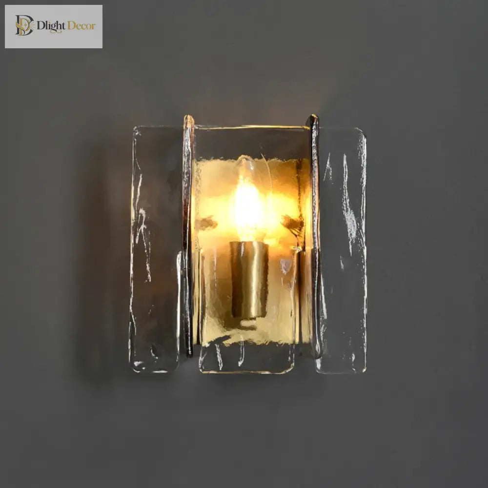 Copper Stained Glass Wall Lamp - Modern Luxury Lighting For Living Rooms Bedrooms And Tv Walls With