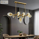 Nordic Post - Modern Light Luxury Glass Art Chandelier - Personalized Elegance For Duplex Buildings