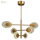 Nordic Post - Modern Light Luxury Glass Art Chandelier - Personalized Elegance For Duplex Buildings