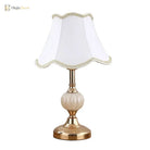European - Style Glass Desk Lamp - Nordic Bedroom Bedside With Modern Retro Wrought Iron Design