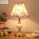 European - Style Glass Desk Lamp - Nordic Bedroom Bedside With Modern Retro Wrought Iron Design