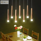 Modern Wooden Stick Pendant Light - Nordic Elegance For Kitchen And Living Room Decor Lights