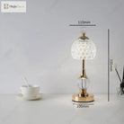New Metal Crystal Acrylic Table Lamp - Retro Nordic Bedroom Bedside Decorative Night Light