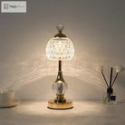 New Metal Crystal Acrylic Table Lamp - Retro Nordic Bedroom Bedside Decorative Night Light