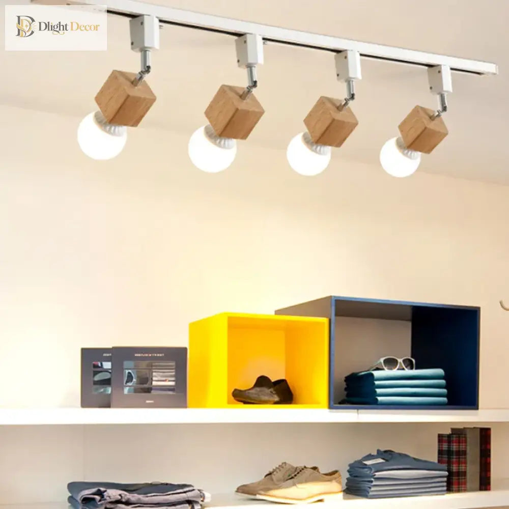 Nordic Rail Track Ceiling Spotlight for Cafes Stores and Restaurants ceiling light