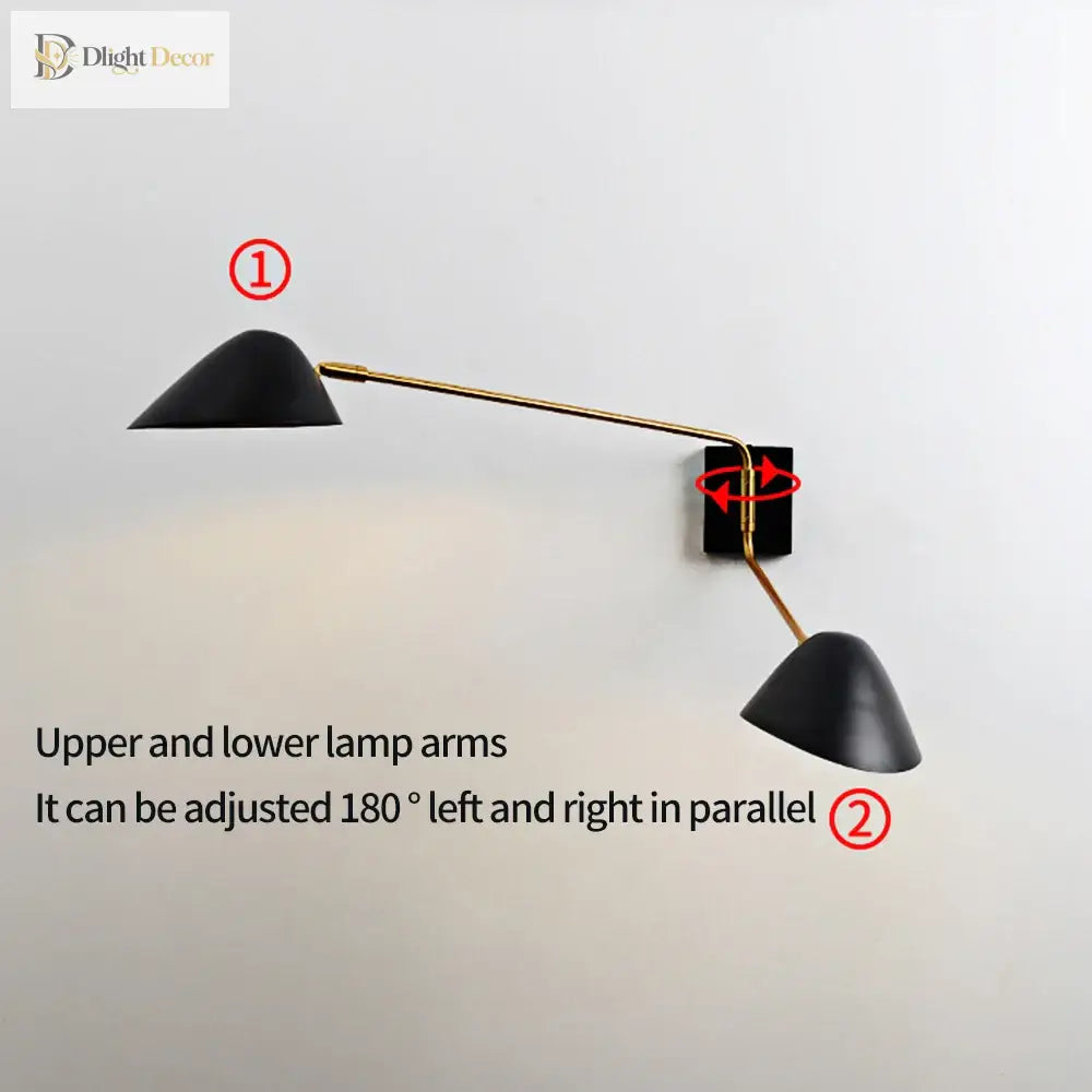 Nordic Light Luxury Double - Headed Wall Lamp Enhance Your Bedroom Or Living Room With Artistic