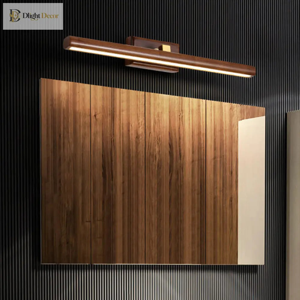 Nordic Simplicity Meets Modern Functionality: The Dark Wood Linear Wall Sconce