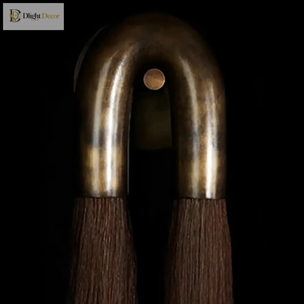 Novelty Wall Lamp - Old Gold Silver And Black Metal With Cloth Shade For Dining Room Bedroom Foyer
