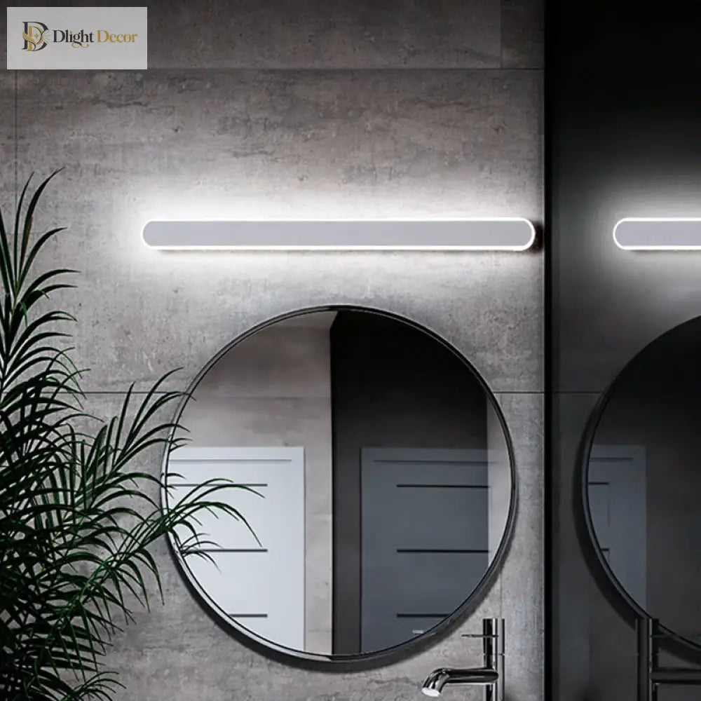 Modern Elegance Meets Warmth: Oblong Led Vanity Mirror Light