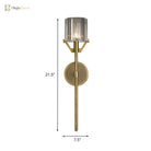 Olivia’s Luminous Embrace: Modern Crystal Wall Sconce