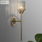 Olivia’s Luminous Embrace: Modern Crystal Wall Sconce