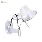 Olivia’s Adjustable Metal Truncated Cone Wall Sconce - Industrial Chic For Bedside Lighting In