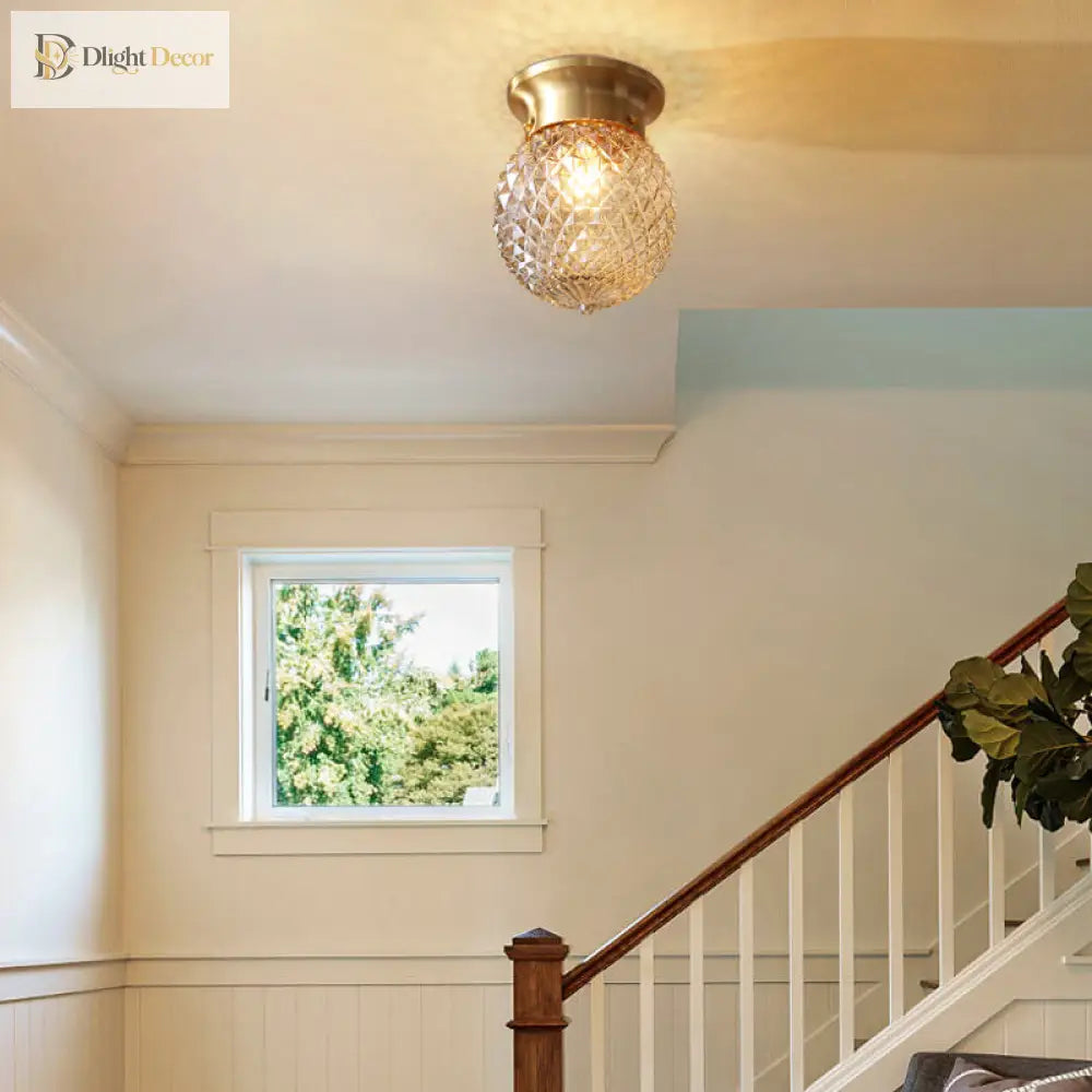 Olivia’s Modern Gold Flush Mount Light