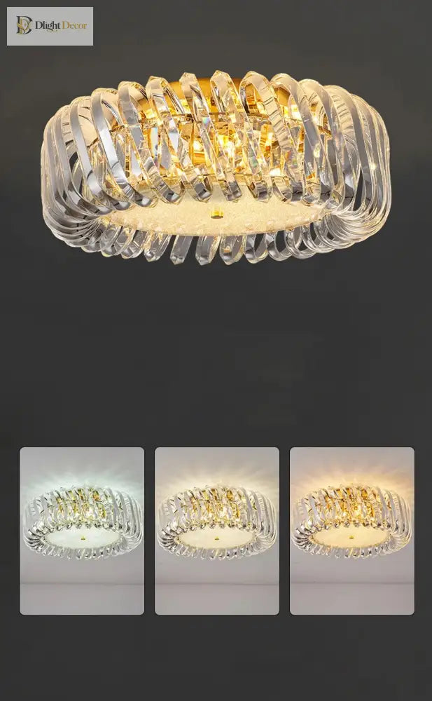 Olivia’s Art Deco Crystal Glass Led Chandelier Chandelier